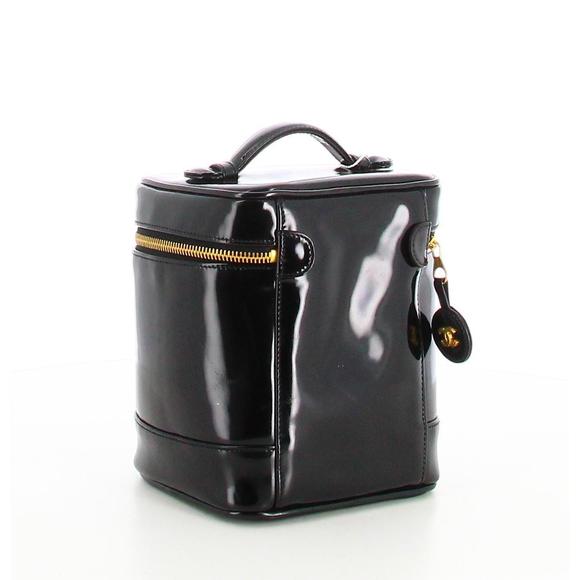 1996 Vanity Case Bag Chanel Black Patent Leather - Picture 4 of 5